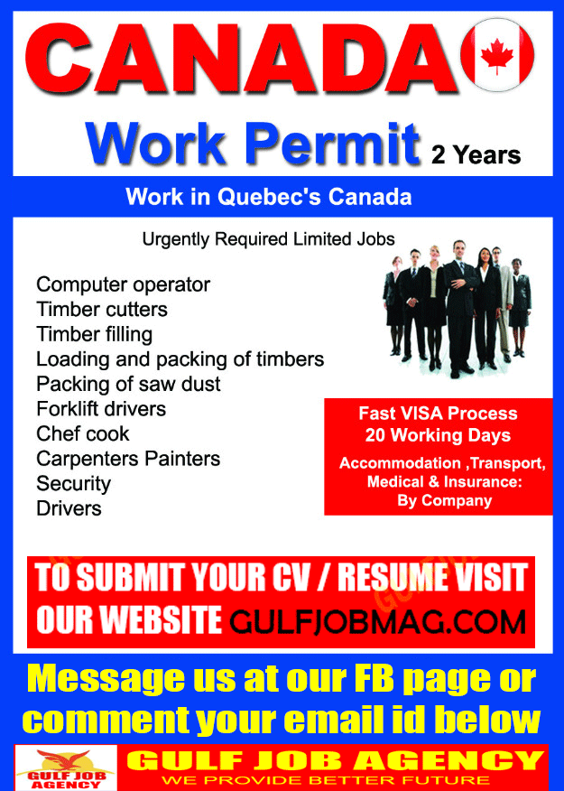 Timber Company Urgently Hiring For Canada Apply Now Gulf Job Mag