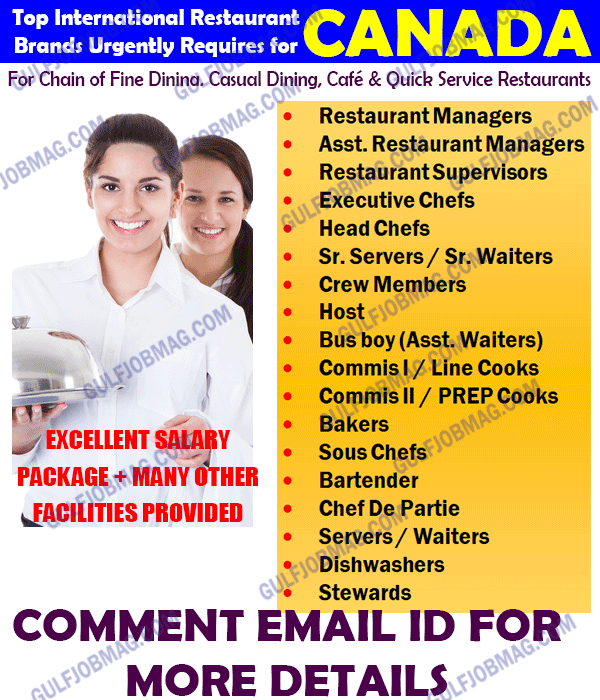 hotel job in canada