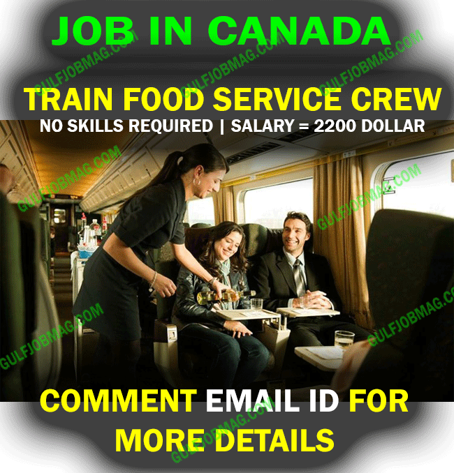 Train Food Service Crew for Canada Free Recruitment