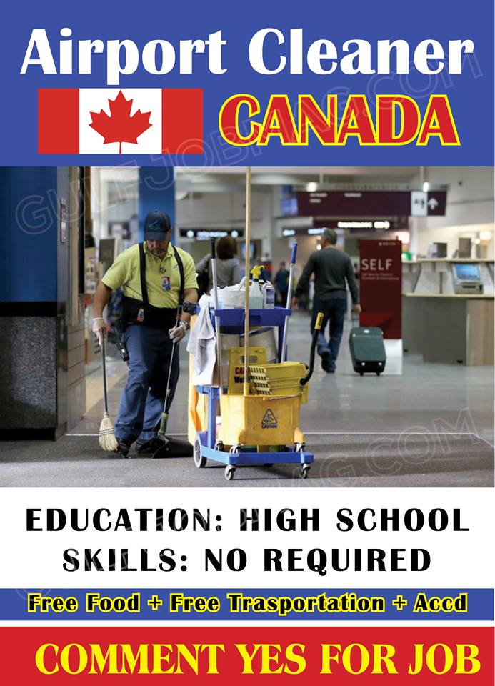 Airport Cleaner wanted in Canada Gulf Job Mag