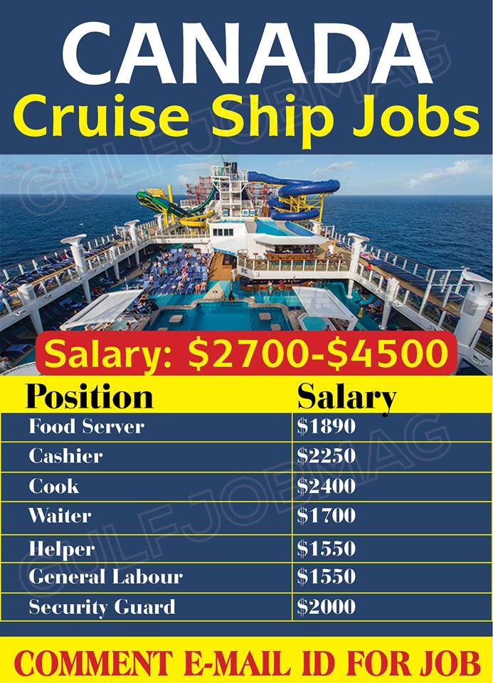 Cruise Ship job in Canada Gulf Job Mag
