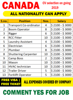 job in canada