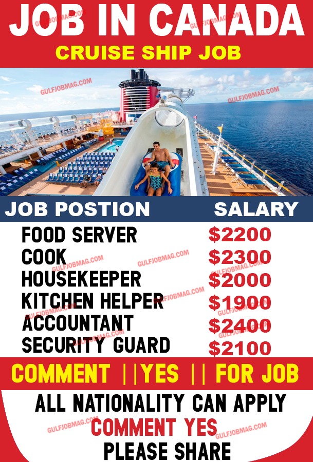 Different types of jobs on a cruise ship